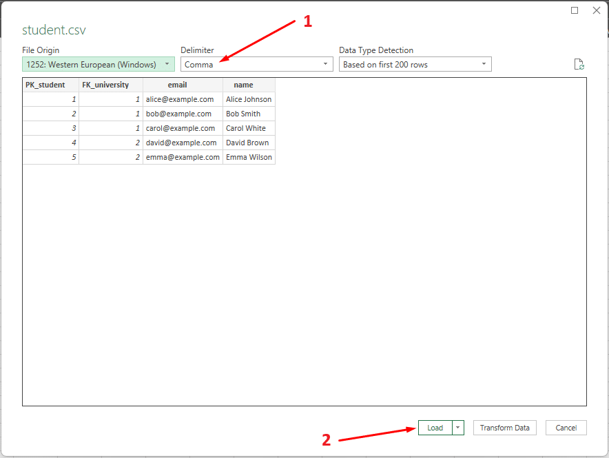 Importing CSV data into software for data management and analysis