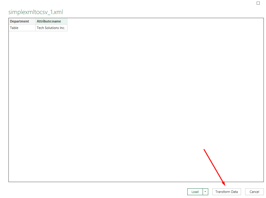 Data transformation interface in software for efficient data management
